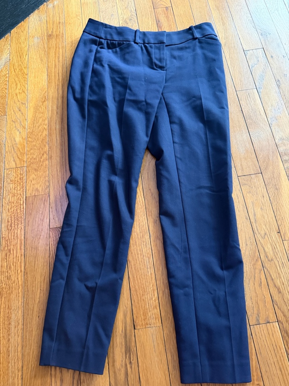 LOFT Navy Ankle Cropped Dress Pants